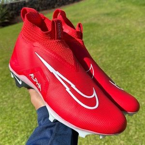 Nike Men’s Alpha Menace Elite 3 University Red White Football Cleats